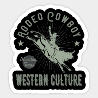 Rodeo Cowboy Western Style Sticker